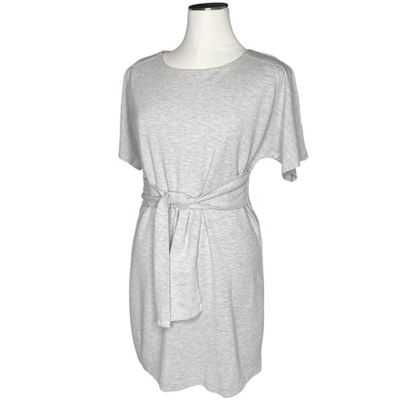 Express Gray Selft Tie Front Dolman Sleeve Dress size Small - Picture 5 of 12
